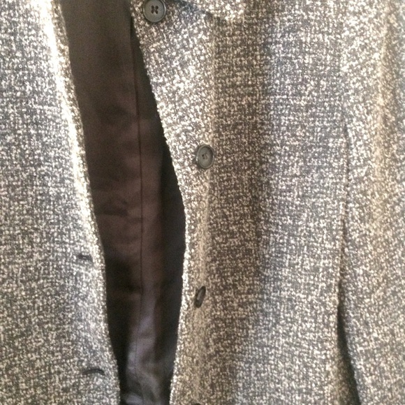 JONES NEW YORK Vintage Oversized Wool Tweed Blazer - Picture 3 of 6